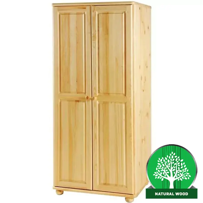 Borovicová skriňa Merkury 85 cm – borovica, dvojdverová