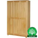 Borovicová skriňa Merkury 125 cm – borovica, dvojdverová
