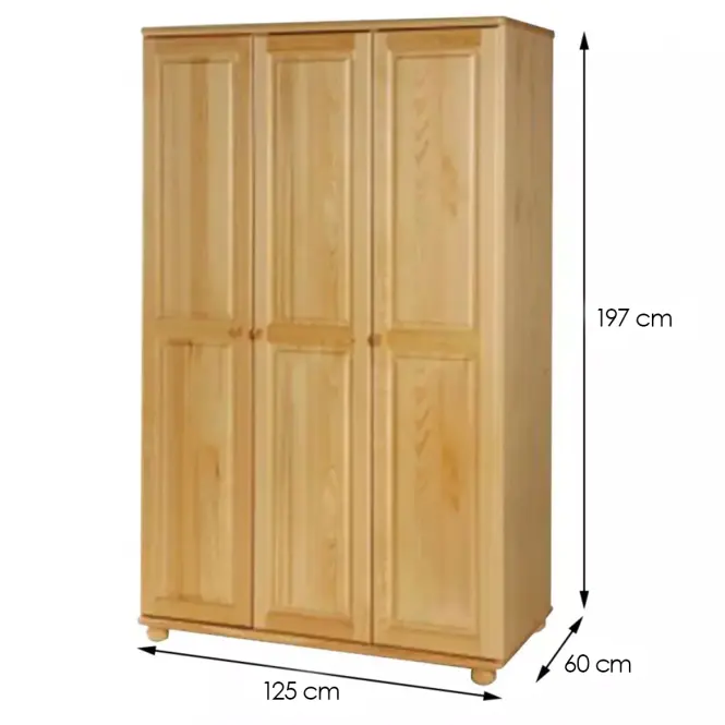 Skriňa Merkury 120 cm borovice,2