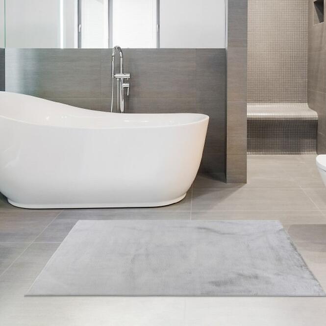 Kúpeľňový koberček 50x90 cm svetlosivý