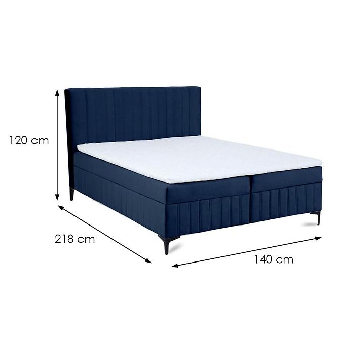 Kontinentálna posteľ Sergio 140x200 Bluvel 86 s topperom,8