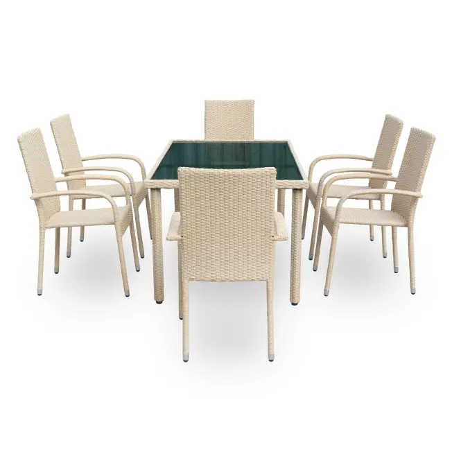 Komplet záhradného nábytku New Haiti natural,4