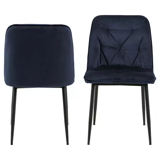 Stolička midnight blue 2 ks
