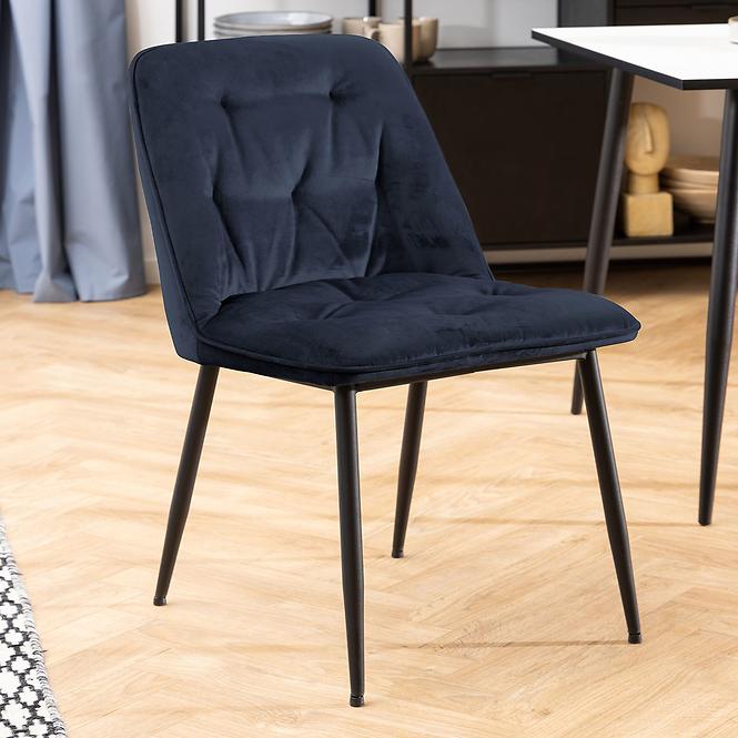 Stolička midnight blue 2 ks