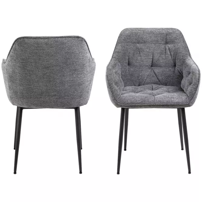 Stolička anthracite 2 ks