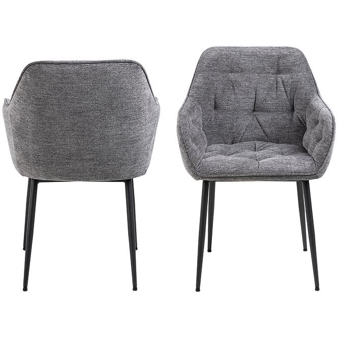 Stolička anthracite 2 ks