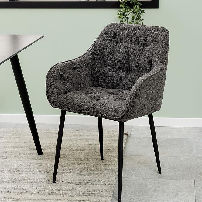 Stolička anthracite 2 ks