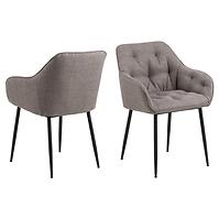 Stolička grey-brown 2 ks