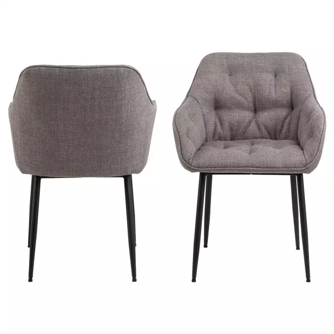 Stolička grey-brown 2 ks