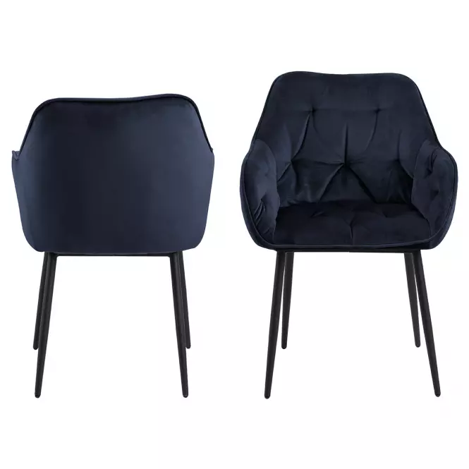 Stolička midnight blue 2 ks