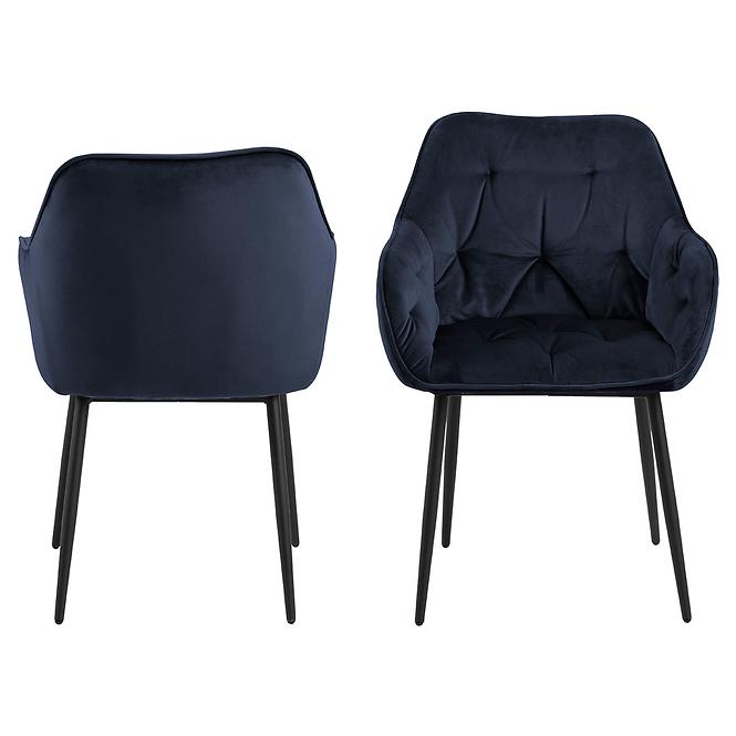 Stolička midnight blue 2 ks