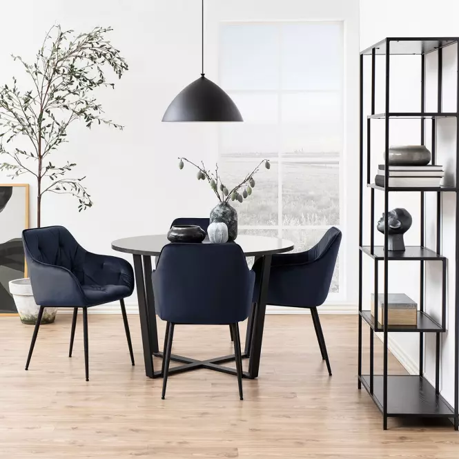Stolička midnight blue 2 ks