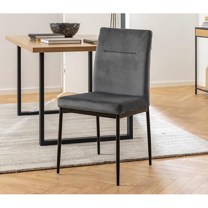 Stolička dark grey 2 ks