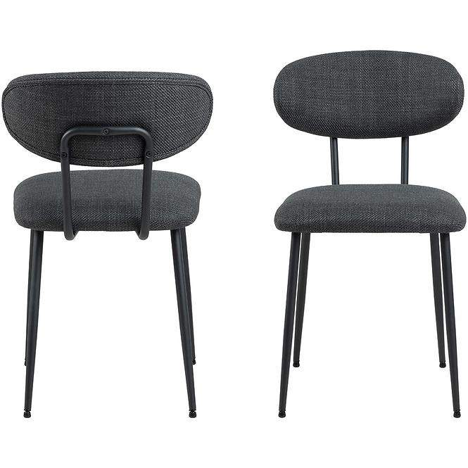 Stolička dark grey 2 ks