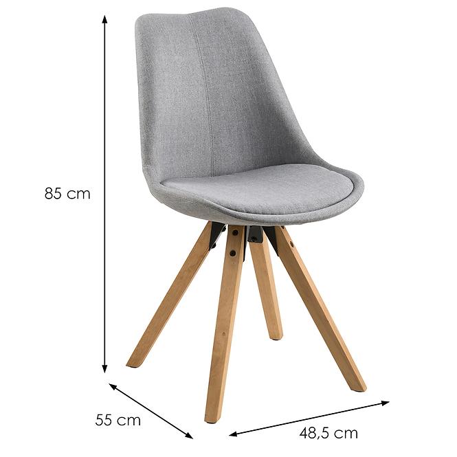 Stolička light grey 2 ks