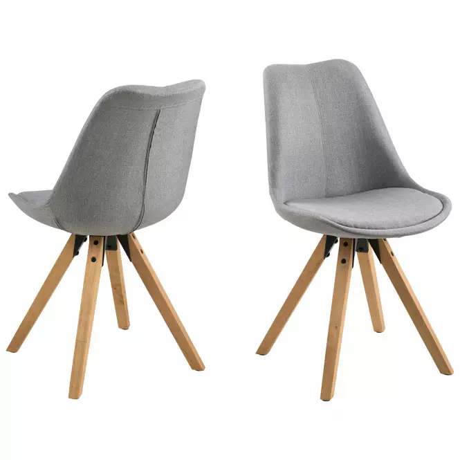 Stolička light grey 2 ks