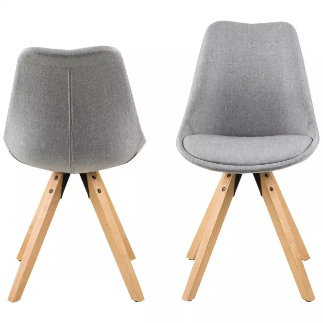 Stolička light grey 2 ks