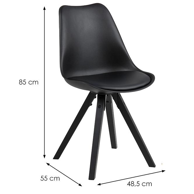 Stolička black 2 ks