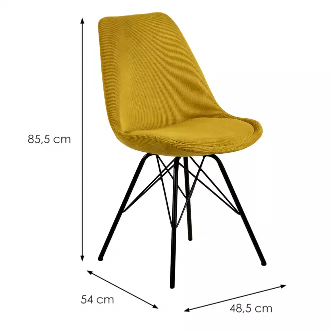 Stolička yellow 2 ks