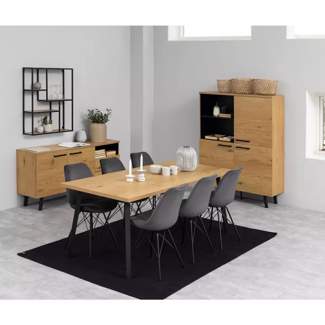 Stolička dark grey 2 ks