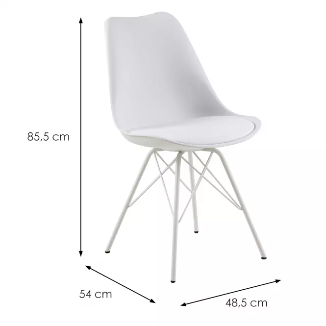 Stolička white 2 ks