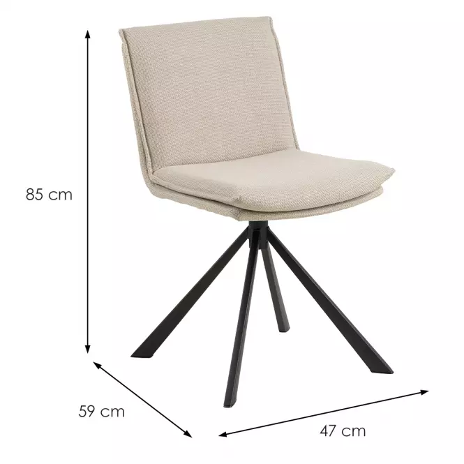 Stolička rotačné beige