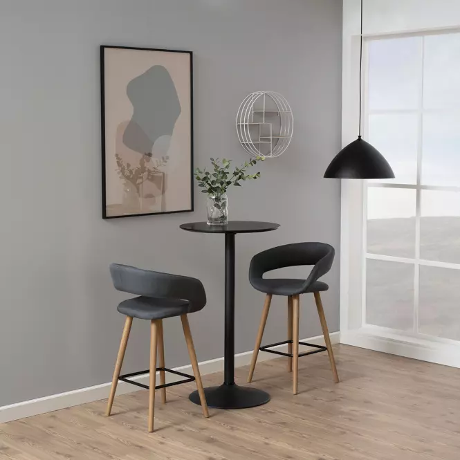 Stolička dark grey 2 ks