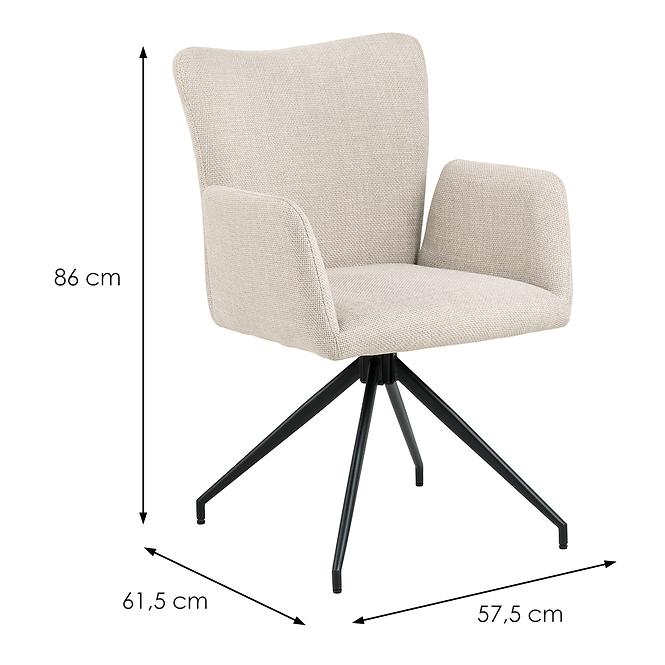 Stolička beige 2 ks