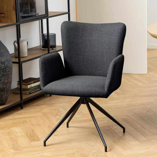 Stolička dark grey 2 ks