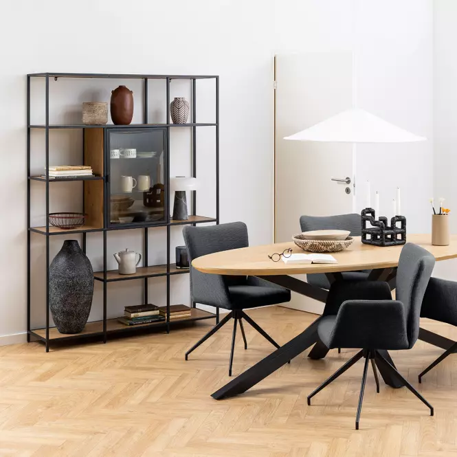 Stolička dark grey 2 ks
