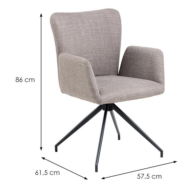 Stolička grey-brown 2 ks