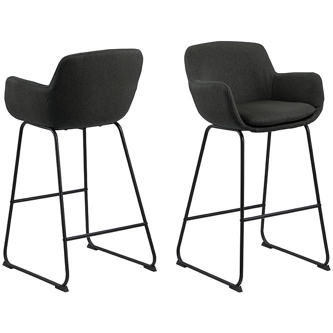 Barová stolička dark grey 2 ks,3