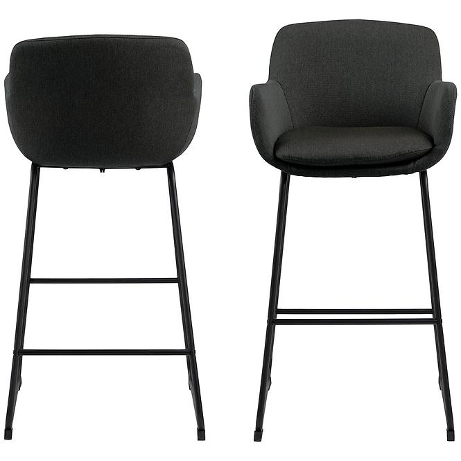 Barová stolička dark grey 2 ks,4