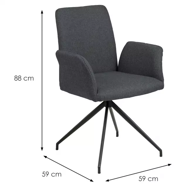 Stolička dark grey