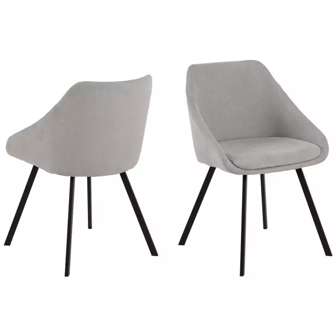 Stolička light grey 2 ks