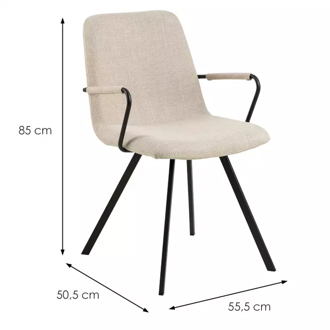 Stolička dark grey 2 ks