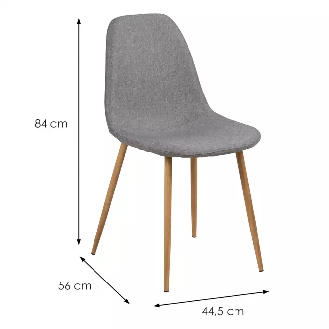 Stolička light grey 4 ks