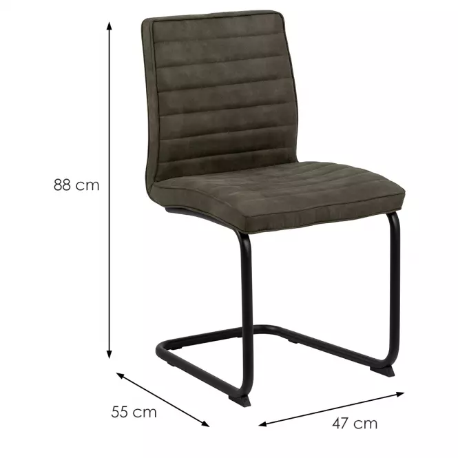 Stolička olive green 2 ks,2