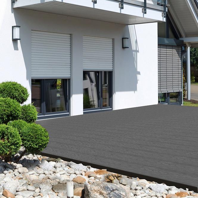 Kompozitná terasová doska Mercado premium 2200x140x20 mm sivá