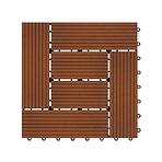 Terasová dlaždica WPC redwood 30x30 cm