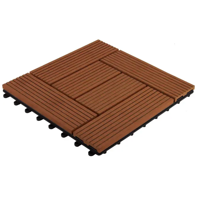 Terasová dlaždica WPC redwood 30x30 cm,2