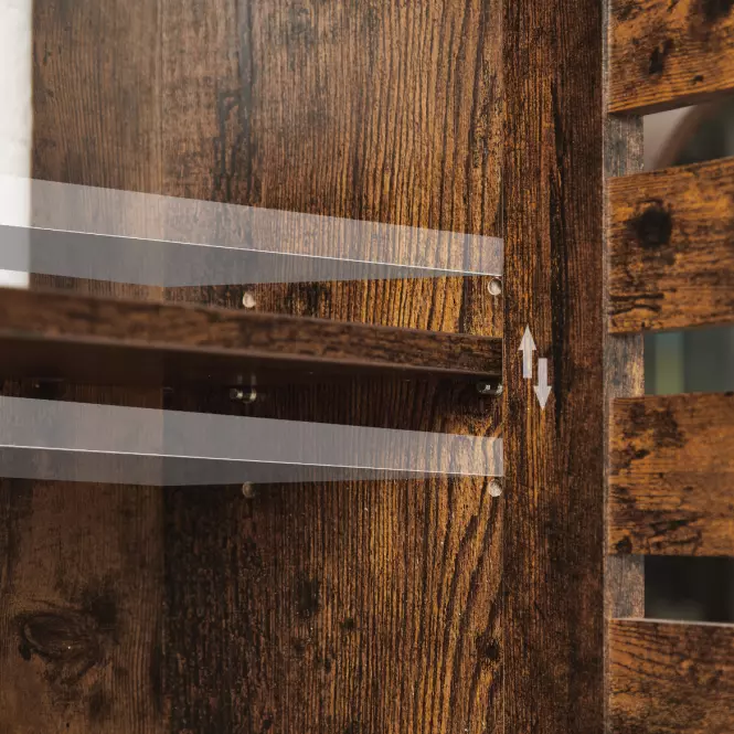 Závesná Kúpeľňová Skrinka Foggia Rustic Brown,4