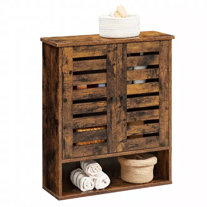 Závesná Kúpeľňová Skrinka Foggia Rustic Brown,7