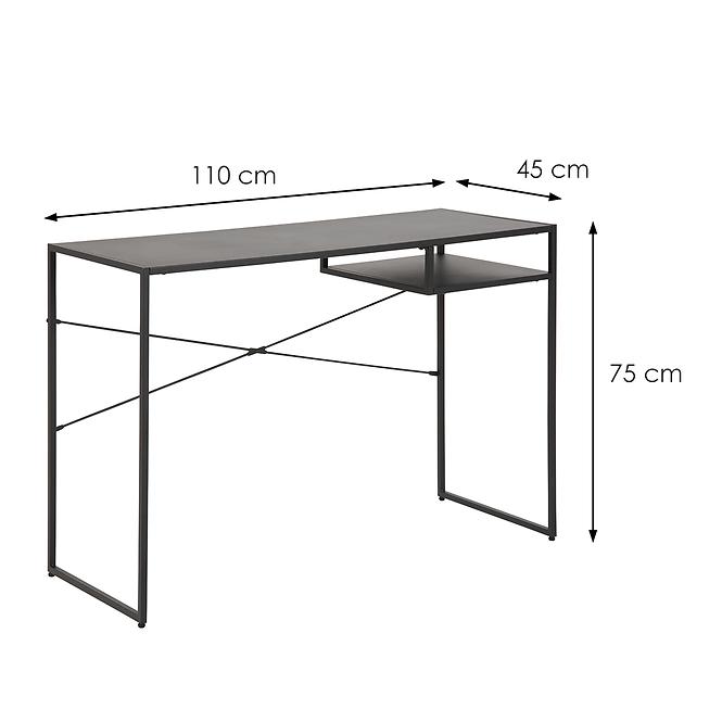 Písací Stôl matt black,2