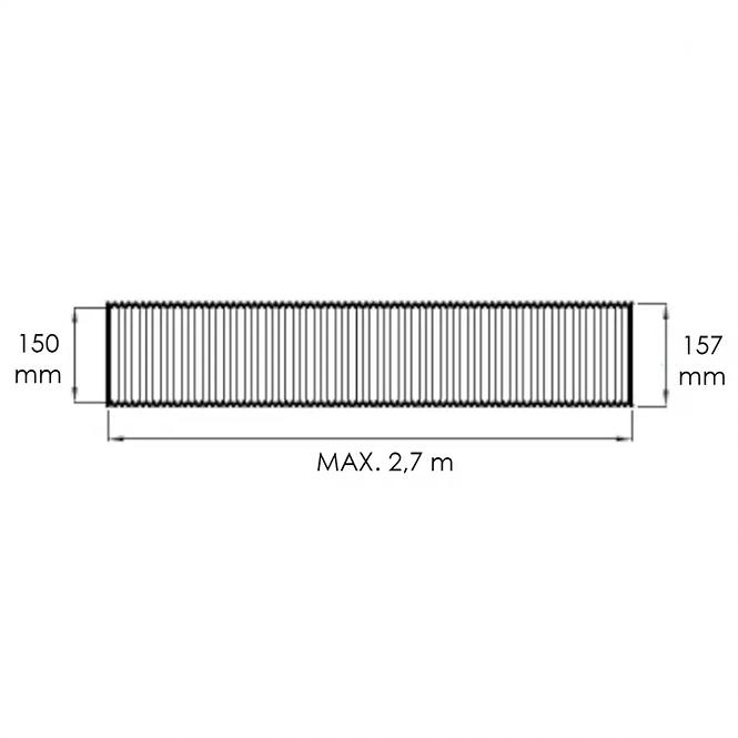 Flexibilná hliniková rúra Flex /150