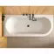 Voľne stojaca vaňa rohová Avita A-Line 150/75 L + sifón klik-klak chróm s prepadom slim,8