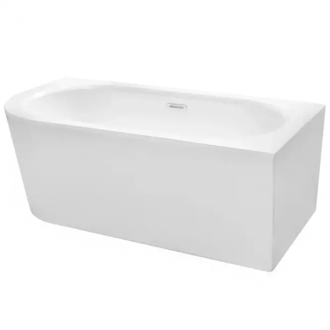 Voľne stojaca vaňa rohová Avita A-Line 170/75 P + sifón klik-klak chróm s prepadom slim