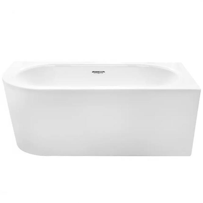 Voľne stojaca vaňa rohová Avita A-Line 170/75 P + sifón klik-klak chróm s prepadom slim