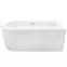 Voľne stojaca vaňa rohová Avita A-Line 170/75 P + sifón klik-klak chróm s prepadom slim,3