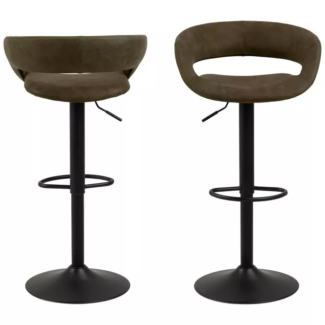 Barová stolička olive green 2 ks